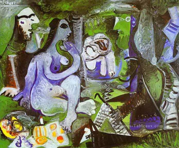 Déjeuner sur l’herbe Après Manet 1961 cubisme Pablo Picasso Peintures à l'huile